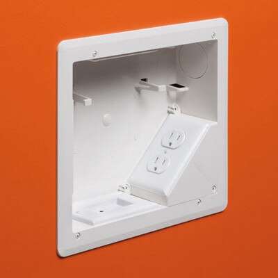 Arlington 8x10 TV BOX for Power & Low-Voltage (Open Box)