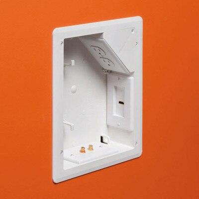 Arlington 8x10 TV BOX for Power & Low-Voltage (Open Box)