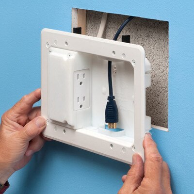Arlington Low-Profile TV Box for Shallow Wall Depths