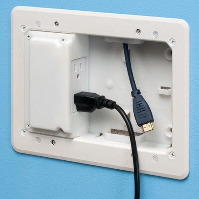 Arlington Low-Profile TV Box for Shallow Wall Depths