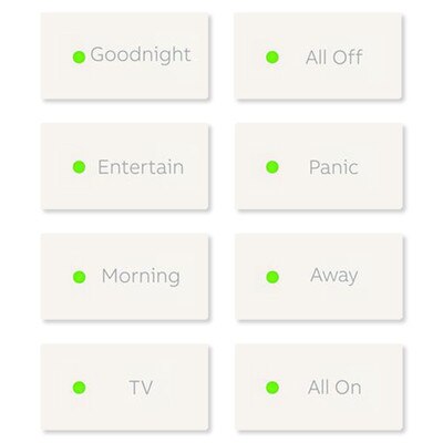 ABB-free@home Scene Key Package for Keypad, 5 Pack, White