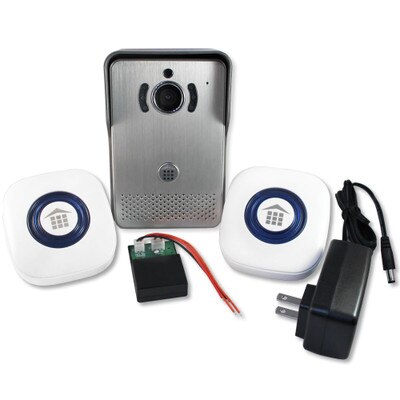 DoorBell Fon Wi-Fi Enabled Video iDoorbell Fon Kit, Silver