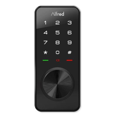 Alfred DB1 Deadbolt Smart Lock with Touchscreen, Bluetooth, with Key & Z-Wave Plus