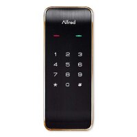 Alfred DB2 Smart Lock Touchscreen Deadbolt, Bluetooth, Gold