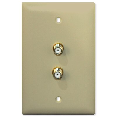 Advanced Dynamics Splitter/Wallplate Pro Original, Antronix Splitter Approved, Ivory