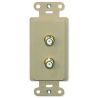 Advanced Dynamics Splitter/Wallplate Pro Insert, Antronix Splitter Approved, Ivory