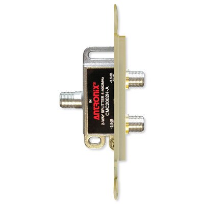 Advanced Dynamics Splitter/Wallplate Pro Insert, Antronix Splitter Approved, Ivory
