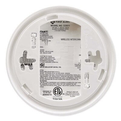 BRK CO511B First Alert Wireless Interconnected Carbon Monoxide Alarm with Voice and Location