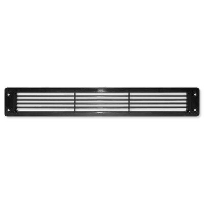 Cool Components Grill for Narrow 2x15.5 In. Openings, Black