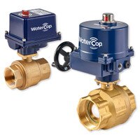WaterCop Lead Free Brass Ball Valve with 12VDC Industrial Actuator, Low Voltage
