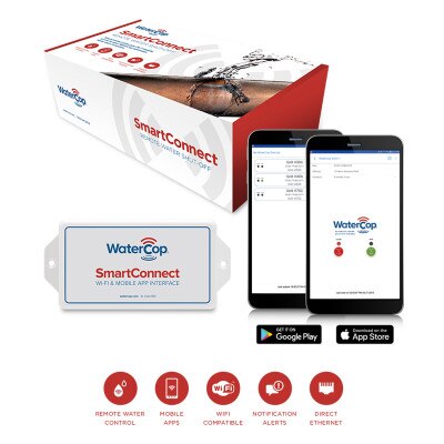 WaterCop SmartConnect Wi-Fi and Mobile App Interface