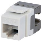 DataComm Cat6 Keystone Snap-In Connector, Brown