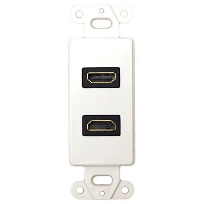 DataComm Dual HDMI Wallplate (90 Degree Connector)