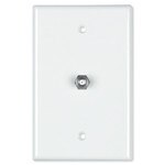 Datacomm Coax Wall Plate, Brown