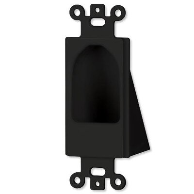 DataComm Reverse Nose Cable Access Insert, Black