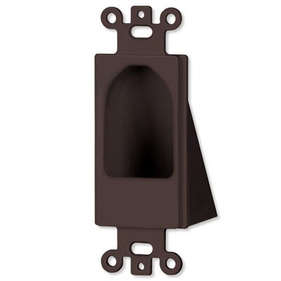 DataComm Reverse Nose Cable Access Insert, Brown