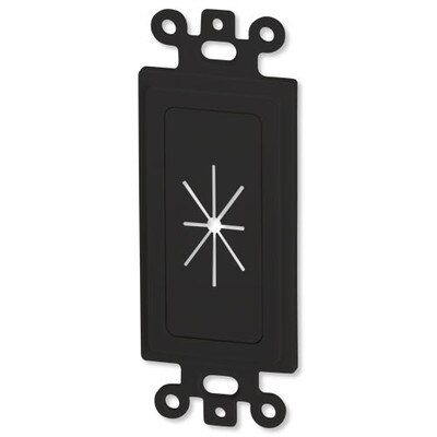DataComm Cable Access Insert with Flexible Opening, Black