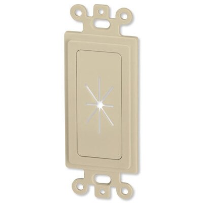 DataComm Cable Access Insert with Flexible Opening, Ivory