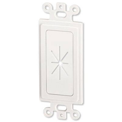 DataComm Cable Access Insert with Flexible Opening, White