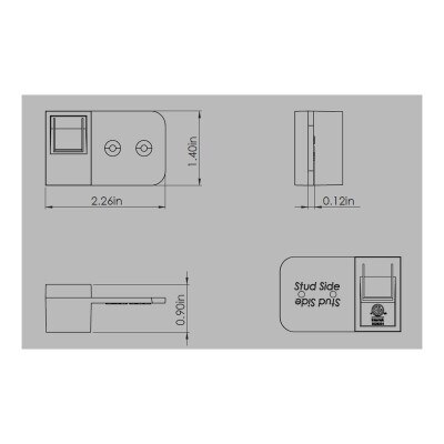 DataComm Cable Clip, 50 Pack
