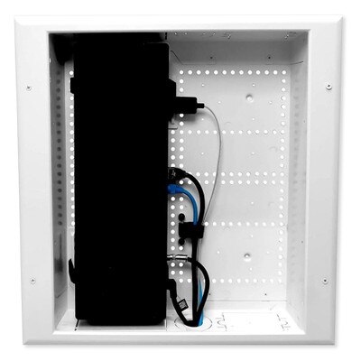 DataComm Connected Media Box with Duplex Surge Receptacle, 15A/125V