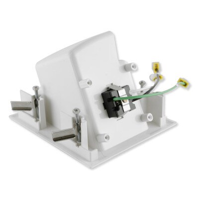 DataComm Flat Panel TV Cable Organizer Kit with Duplex Receptacle