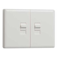 Ecolink Z-Wave Plus Wireless Motorized Light Switch, Dual Toggle, Gen5