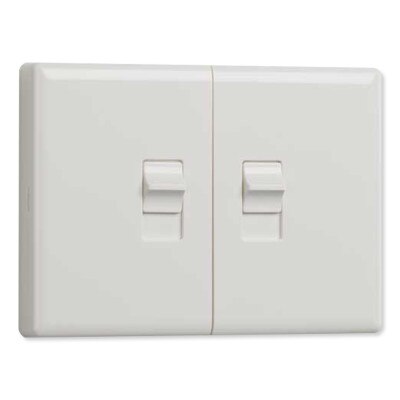 Ecolink Z-Wave Plus Wireless Motorized Light Switch, Dual Toggle, Gen5