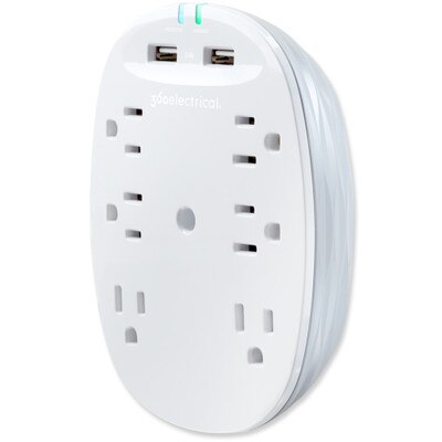 360 Electrical Studio2.4 Surge Protector with 6 Outlets and USB