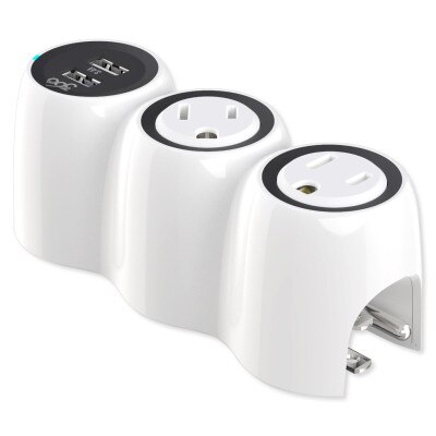 360 Electrical PowerCurveMini3.4 2-Outlet Surge Protector with Dual USB Ports