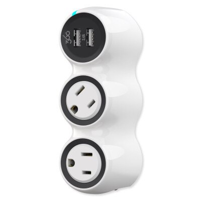 360 Electrical PowerCurveMini3.4 2-Outlet Surge Protector with Dual USB Ports