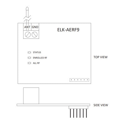 ELK Alarm Engine Wireless Receiver for Two-Way Wireless Sensors