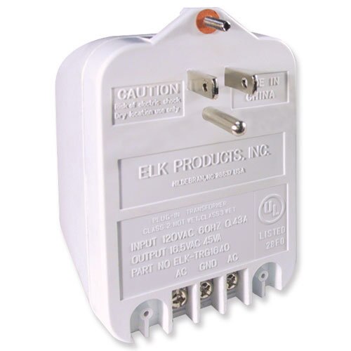 Elk AC Transformer with Ground, 24VAC