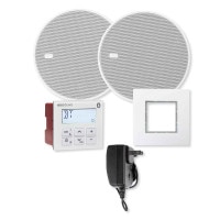 KBSOUND In-Wall PREMIUM Bluetooth Audio Receiver Kit, US, 5 In., White