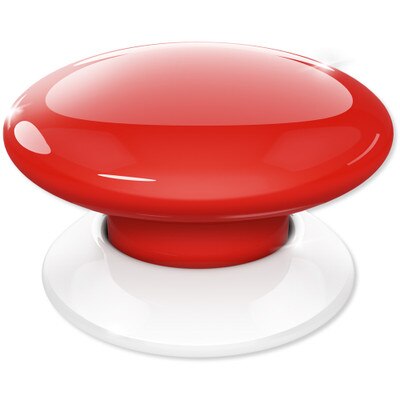 Fibaro The Button Z-Wave Scene Controller, Red