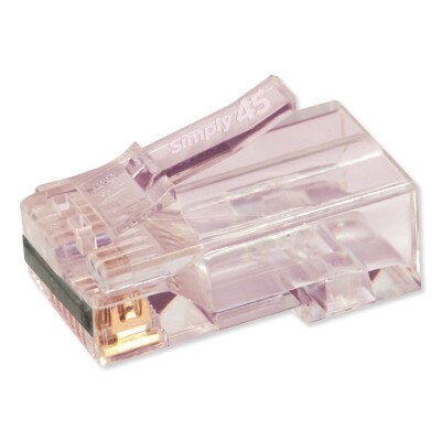 Simply45 ProSeries RJ45 Pass-Through Modular Plug with Cap45™ for Cat6/6a UTP Unshielded (100 Pack)