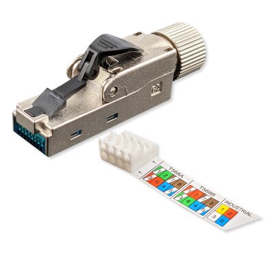 RJ45 STP Field Termination Plug For Cat6a Cable