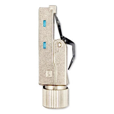 Simply45 10G Rated RJ45 Ultra Slim Shielded Field Plug for Cat6/6a/7a Shielded LAN Cables