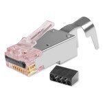 Simply45 ProSeries Pass Through RJ45 Modular Plug with Cap45 and Bar45 for Cat6/6a STP (50 Pack)