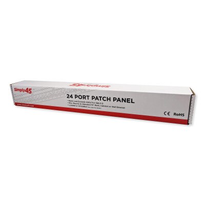 Simply45 Loaded 24-Port Cat6 UTP Patch Panel