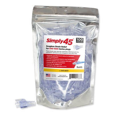 Simply45 Snagless Strain Relief for S45-1500 and S45-1000 (100 Pack)