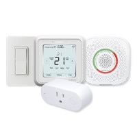 Smart Home Automation Wi-Fi Kit with Switch, Thermostat, Gas Sensor, and Plug-In Dimmer