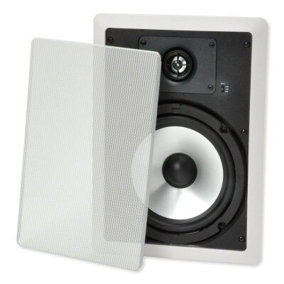IST 8 In. In-Wall Speaker, 100 watts, Pair