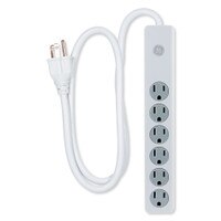 GE 6 Outlet Surge Protector, 3 Ft. Cord