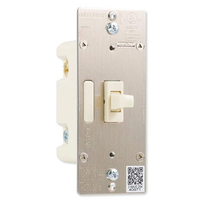Enbrighten Z-Wave Plus In-Wall Smart Toggle Switch With QuickFit And SimpleWire, Gen5, Light Almond (Open Box)