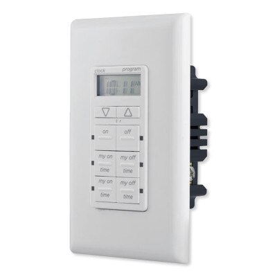 Jasco myTouchSmart Simple Set In-Wall Timer, White (Open Box)