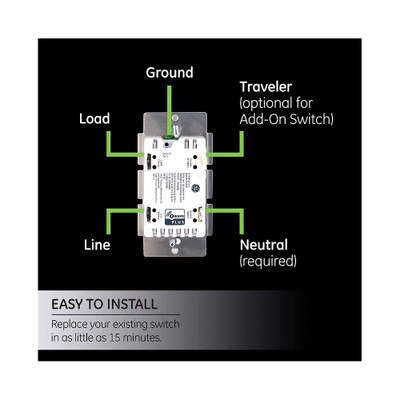 GE Z-Wave Plus Motion Sensor Wall Switch