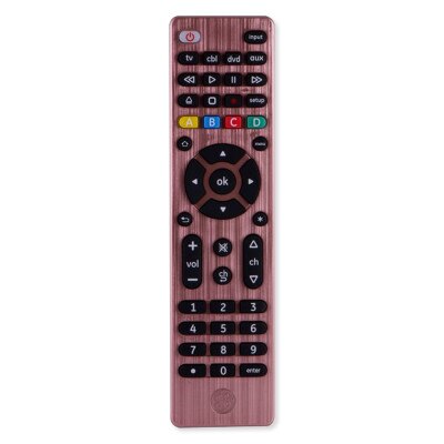 GE 4-Device Universal Remote Control, Brushed Rose