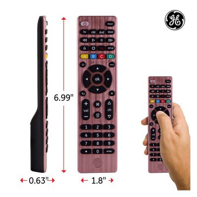 GE 4-Device Universal Remote Control, Brushed Rose