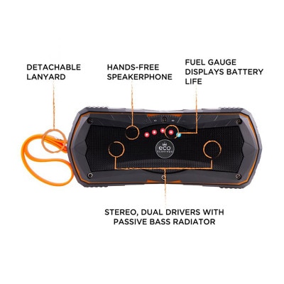 GE EcoSurvivor Bluetooth Speaker with Built in Battery Backup